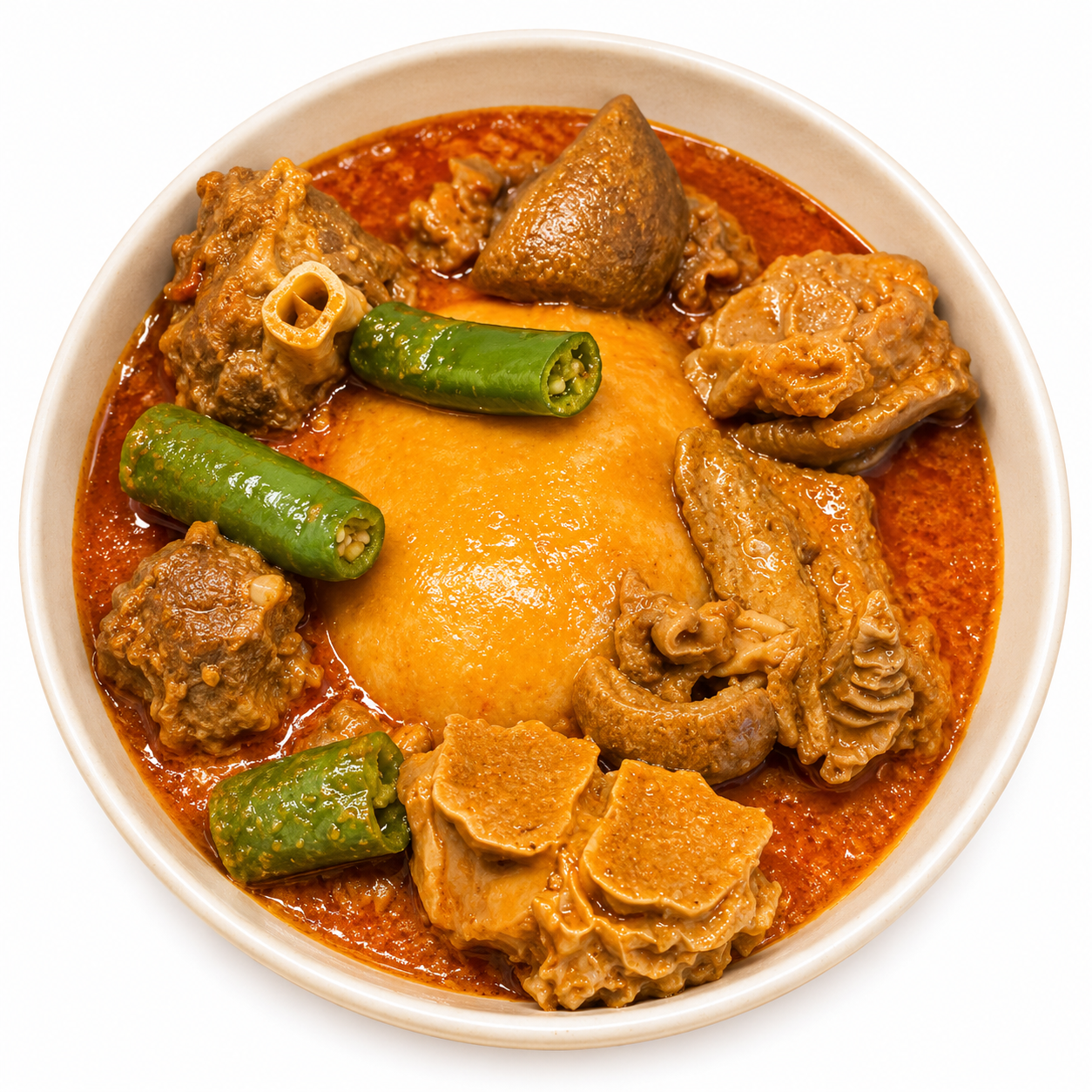 Peanut Soup served with Fufu or Rice